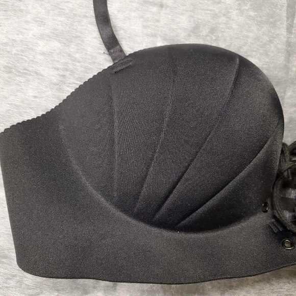 GATHER Plunge Shell Shape Push Up Bra Detachable Straps - Picture 5 of 6